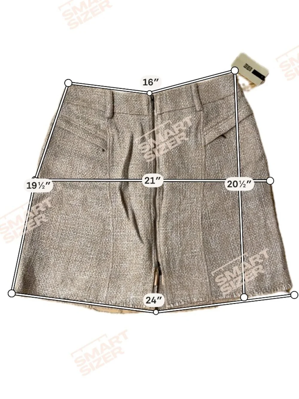 Vintage Nathan Jenden Metallic Tweed Skirt NWT Sz 8/10